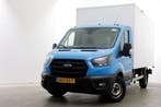 Ford Transit 350 2.0 TDCI 130pk E6 Bakwagen met achterdeuren, Gebruikt, Euro 6, Blauw, Dealer onderhouden