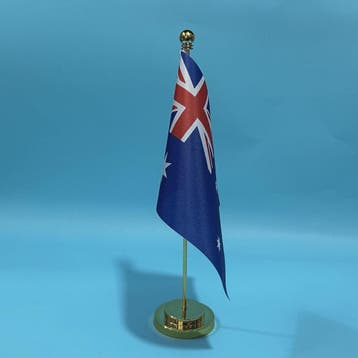 Australische Bureauvlag 14x21cm - Polyester Tafelvlag voor K, Verzenden, Nieuw