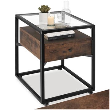 Nachtkastje Preston 43x45x54,5cm, Huis en Inrichting, Tafels | Bijzettafels, Verzenden, Nieuw