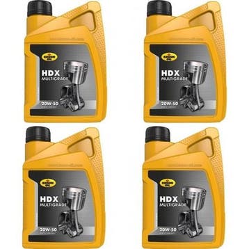 Kroon Olie Aanbieding: 4 X Hdx 20W50 1L, Verzenden