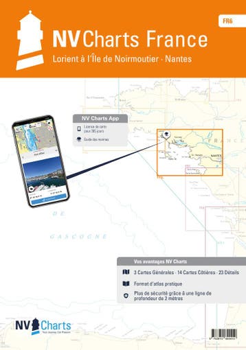 NV Charts Frankrijk  FR 6 - Lorient naar Île de Noirmoutier, Ophalen of Verzenden, Nieuw