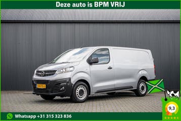Opel Vivaro L3H1 | Financial Lease voor 307 p/mnd, Stof, Overige carrosserieën, 360° camera, Zilver of Grijs