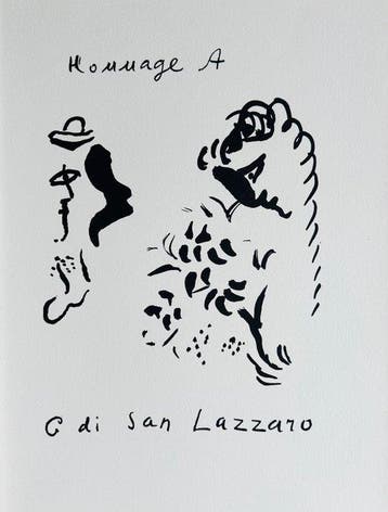 Marc Chagall (1887-1985) - Hommage à San Lazzaro -