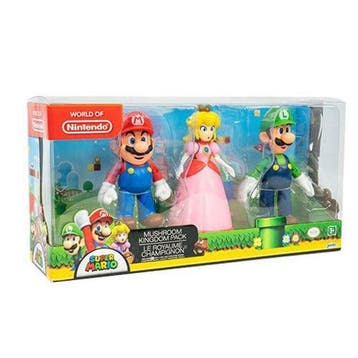 Super Mario Mushroom Kingdom Diorama Set - 3-Pack (Nieuw), Verzenden, Nieuw
