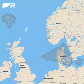 Raymarine LightHouse Waterkaart Denemarken en Faeröer Eiland, Ophalen of Verzenden, Nieuw