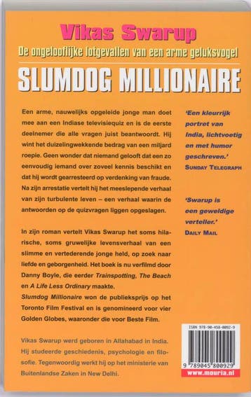 De ongelooflijke lotgevallen van een arme geluksvogel, Verzenden, Gelezen, Vikas Swarup