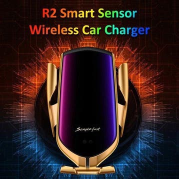 Telefoonhouder auto – 10W Qi draadloos opladen – Smart, Ophalen of Verzenden, Nieuw