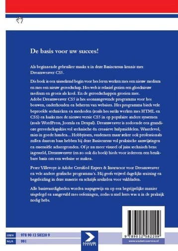 Basiscursus Dreamweaver CS5 9789012582209 Peter Villevoye, Verzenden, Zo goed als nieuw, Peter Villevoye