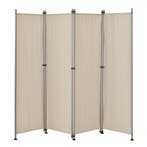 Tuinscherm scheidingswand zonwering 170x215 cm zandkleurig, Verzenden, Nieuw