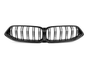 Dit betreft een set BMW 8 Serie carbon grill nieren, Verzenden