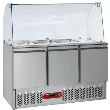 Geheel saladette & Kit gebogen glas :, Verzenden, Nieuw in verpakking, Koelen en Vriezen