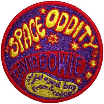 David Bowie - Space Oddity - Patch officiële merchandise, Ophalen of Verzenden, Nieuw, Kleding
