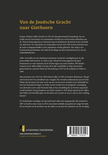 Toen het te gevaarlijk werd aan de Nieuwe Keizersgracht, Verzenden, Zo goed als nieuw, Ja'akov Adler