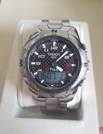 Tissot - Tissot T-Touch II Titanium T047420A - Saphir, Sieraden, Tassen en Uiterlijk, Horloges | Heren, Nieuw