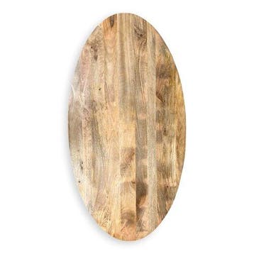 Eettafel Silvia Ovaal 180x90cm Mango Naturel, Ophalen of Verzenden, Nieuw