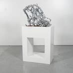 Plantenpot met kunst takken PP Collection - Wit - 80 x 50 x, Ophalen of Verzenden