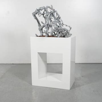 Plantenpot met kunst takken PP Collection - Wit - 80 x 50 x, Huis en Inrichting, Kamerplanten, Ophalen of Verzenden