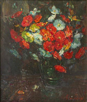 Hubert Glansdorff (1877-1963) - Fleurs au vase