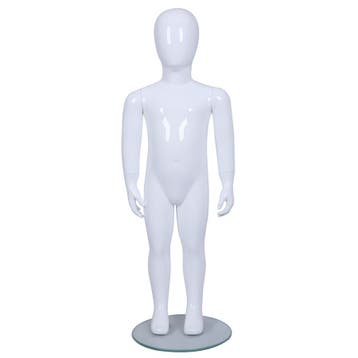 Faceless Etalagepop Kind Glossy Wit 2-3 Jaar (Mt 92/98)