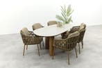 4SO Biarritz/Estate 6-persoons organische (mango-vorm), Tuin en Terras, Tuinsets en Loungesets, Verzenden, Nieuw, Overige materialen