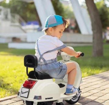 Vespa kinderscooter - crème-wit, Verzenden, Nieuw