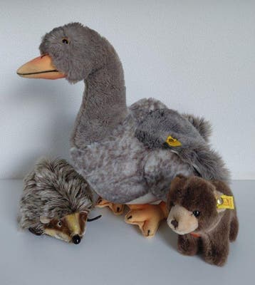 Steiff - Figuur (3) - Synthetisch bont