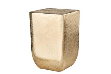 Design bijzettafel UNIT 45cm goud gehamerd handgemaakt, Ophalen of Verzenden, Nieuw