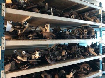 Wielophanging, fusee remschijven, draagarmen Brommobiel, Gebruikt