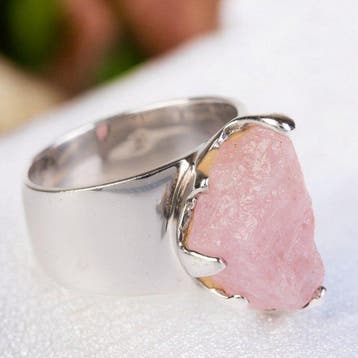 Echt kostbare edelsteen - Natuurlijke ruwe Morganiet - Roze