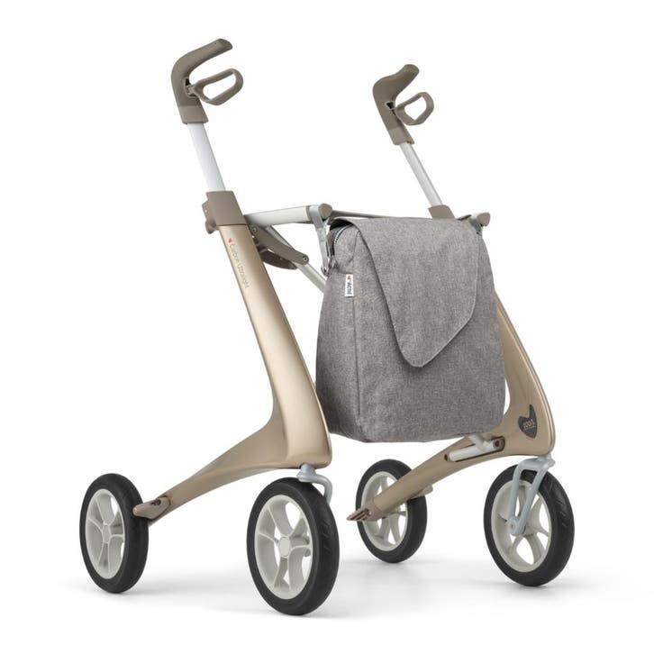 byACRE Carbon Ultralight Rollator met weekendtas - Champagne, Diversen, Rollators, Nieuw, Ophalen of Verzenden