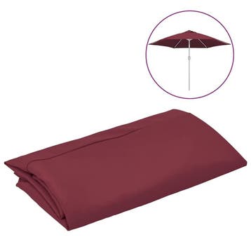 Parasoldoek 300 cm Bordeaux | Retourdeal 35% Korting, Tuin en Terras, Parasols, Ophalen of Verzenden, Nieuw, 3 tot 4 meter, Overige typen