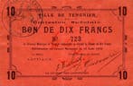 10 Francs France Komitat 02700 – Tergnier – 10-franc-gut, Verzenden