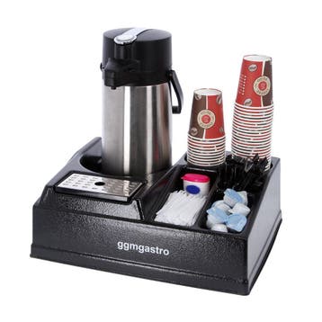 GGM Gastro | Koffiestation - voor 1 thermokan - kunststof -, Verzenden, Nieuw, Effen, Kom(men)
