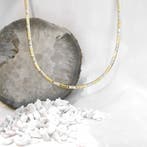 Bicolor gouden omega schakelcollier (Ketting), Sieraden, Tassen en Uiterlijk, Kettingen, Ophalen of Verzenden, Gebruikt, Overige kleuren