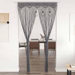 vidaXL Gordijn macramé 140x240 cm katoen antraciet, Verzenden, Nieuw