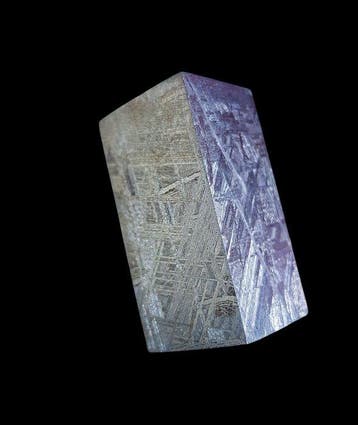Muonionalusta meteoriet HQ Swedish Cube 120 gram - Hoogte: 4