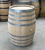 Wijnvaten 300 liter - eiken - regenton - bloembak - ijsbad, Met kraantje, 150 liter of meer, Ophalen of Verzenden, Zo goed als nieuw
