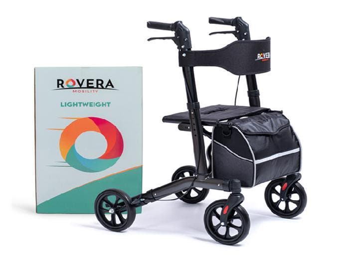 Rovera Mobility Rollator Easy Lichtgewicht - Antraciet, Diversen, Rollators, Lichtgewicht, Opvouwbaar, Nieuw, Verzenden