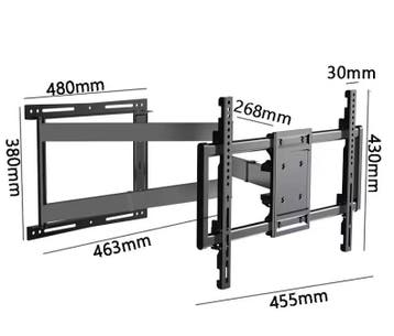 TV Muurbeugel 32–70 inch Uitschuifbaar Draaibaar Kantelbaar, Verzenden, Nieuw