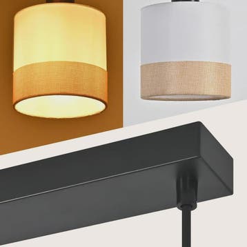 Vintage Hanglamp 4-Lichts E27 Stof met Verstelbare Hoogte vo, Huis en Inrichting, Verzenden, Nieuw