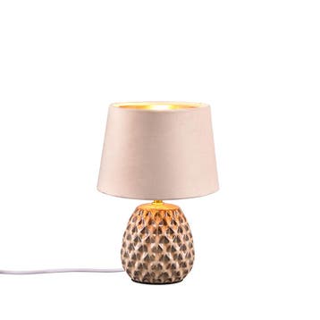 LED Tafellamp - Trion Aroniz - E14 Fitting - Rond - Roze -, Huis en Inrichting, Ophalen of Verzenden, Nieuw, Keramiek, Overige fittingen