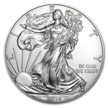 American Eagle 1 oz 2016 (37.701.500 oplage), Verzenden, Midden-Amerika, Losse munt, Zilver