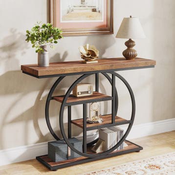 Industriële Console Tafel met 4 Niveaus - 105 cm - Entree Ta, Verzenden, Nieuw