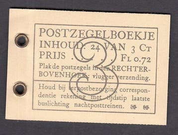 Nederland 1937 - Postzegelboekje - PZ23c, Postzegels en Munten, Postzegels | Nederland, Gestempeld
