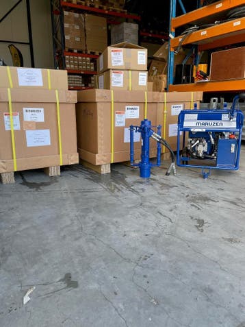 Praktische en sterke Hydraulische Maruzen Palenrammer, Tuin en Terras, Ophalen of Verzenden, Nieuw, Overige soorten, Maruzen