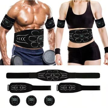 EMS Spierstimulator – Buiktrainer Fitness Massage Band, Verzenden, Nieuw