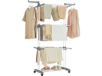 Veiling - SONGMICS Grote kledingdroger - opvouwbaar - 64 x 1, Tuin en Terras, Droogmolens en Wasrekken, Nieuw