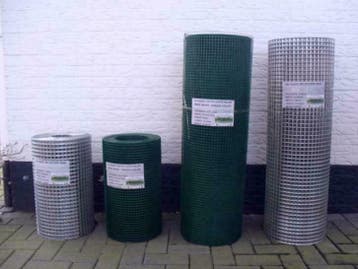 volieregaas kippengaas Rollengaas zwart gaas voliere gaas, Ophalen, Nieuw, 20 meter of meer