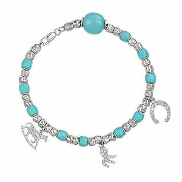 Dodo - Armband - 18 karaat Witgoud - 0.92ct. tw. Turquoise -, Nieuw