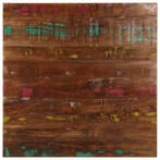 vidaXL Tafelblad vierkant 80x80x1,5 cm massief gerecycled, Huis en Inrichting, Tafels | Eettafels, Verzenden, Nieuw
